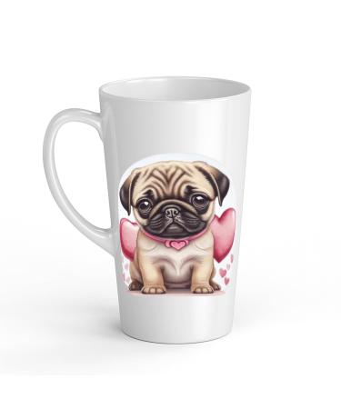 White Ceramic Baby Carlin Mug - Large 483 ml Perfect for Hot Chocolate or Milk Fun and Easy to Use