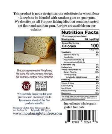 Gluten Free Toasted Oat Flour - 2 1lb bags - Buy Online on SooperMarket.com
