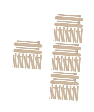 Fomiyes 400 pc waxed wooden stick children tinkering tinker for children multitools wax spatula for hair removal waxing wax applicator-stick wax accessories handy woodwax cream