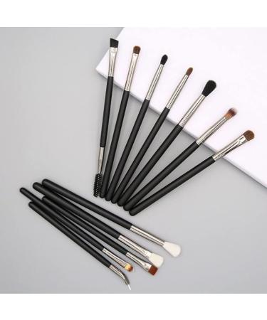 DFHBFG 12-Piece Eye Makeup Brushes Set | Complete Eye Shadow Eyeliner Eyebrow Tools for Flawless Application | International Shipping - Buy Online on SooperMarket.com
