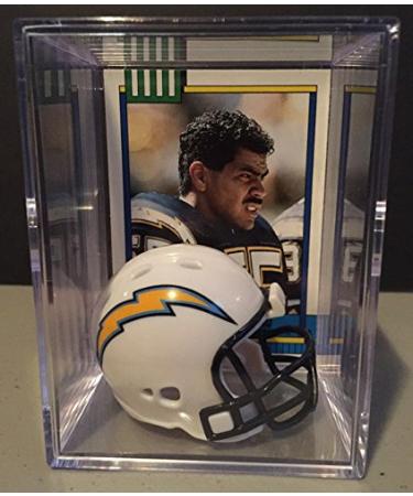 San Diego Chargers NFL Helmet Shadowbox w/Junior Seau card