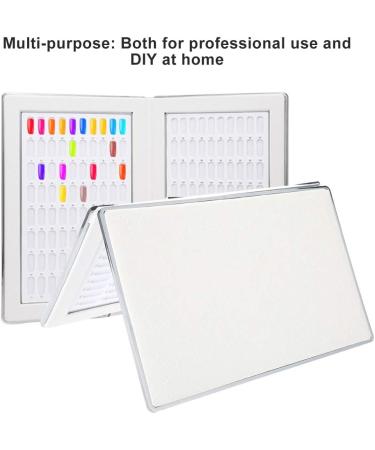 Nail Display Chart 160 Slots Nail Gel Polish Organizer Color Card Nail Polish Color Display Chart Book Nail Swatch Book Nail Art Practice Card(White) - Buy Online on SooperMarket.com