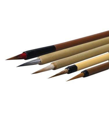 Wancetang Chinese Calligraphy Painting Brushes Professional Chinese Art Brush Set 5 Pcs Chinese Paint Brush Kit