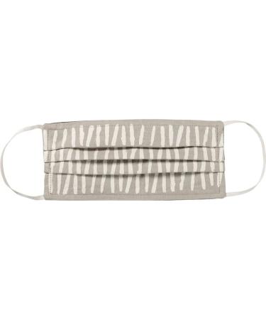 Reusable Non-Medical Reversible Double-Sided Cloth Face Masks - Off White & Gray | Parker Print & Solid - International Shipping Available - Buy Online on SooperMarket.com