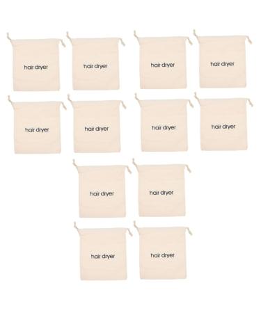 Healeved 12 Pcs Hair Dryer Storage Bag Drawstring Storage Bags Dryer Portable Travel Tote Bags Fabric