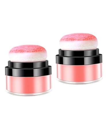 HAPINARY 2pcs Oil Control Cushion Blush Korean Blush Light Pink Blush Creme Blush for Cheeks Plastic Rosy