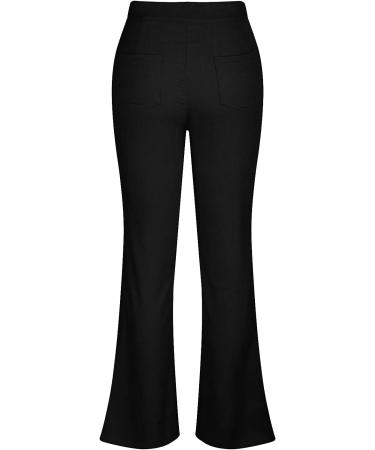Vintage Y2K High Waist Corduroy Flared Pants for Women - Black | Streetwear Wide Leg Trousers with Pockets - Buy Online on SooperMarket.com