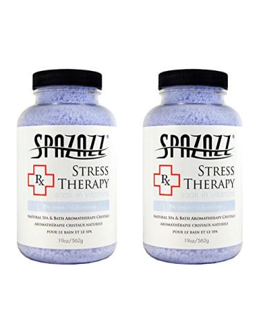 Spazazz Aromatherapy Spa and Bath Crystals -Therapy (2 Pack) (Stress Therapy -2 Pack)