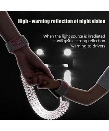 2 Pack Toddlers Safety Wrist Link - 2.5M / 8.2 ft Length - 360Rotate, Night Vision, Anti Lost, Child Lock Band - Buy Online on SooperMarket.com