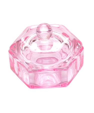 Hexagonal Dappen Dish Cup Crystal Glass Glassware Tool for Nail Art Manicure Care Dappen Dish Cup