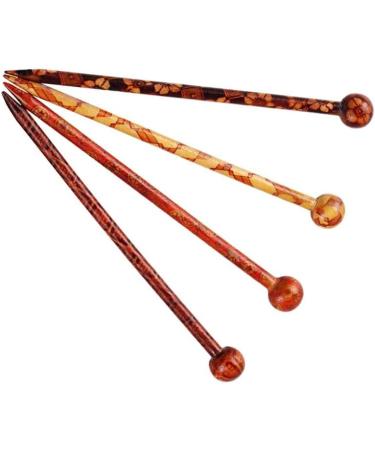 Handmade Wooden Hair Sticks for Women - Hellery 4 Pack Hairpin Fashion Accessories - Buy Online on SooperMarket.com