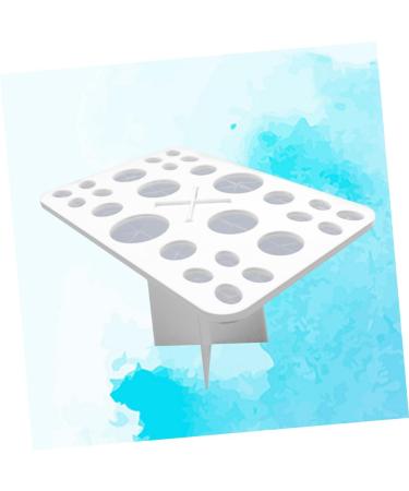 Beavorty Cosmetics Brush Organizer | 26 Makeup Brush Storage Tools | Air Drying Rack & Holder | White Cosmetic Box for Beauty Essentials - Buy Online on SooperMarket.com