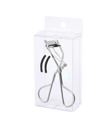 Teksome Eyelash Curler | Handheld Eye Lash Curler | Padded Handle Curler Just Dramatically Curled Eyelashes for Lash Lift in Seconds for Long Lasting Chrome-pvc Box
