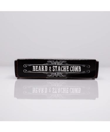 Lip Bangs Beard and Stache Comb | Vegan, Cruelty-Free, All-Natural Sandalwood | Anti-Static Dual-Action Teeth | Handmade in USA - Buy Online on SooperMarket.com