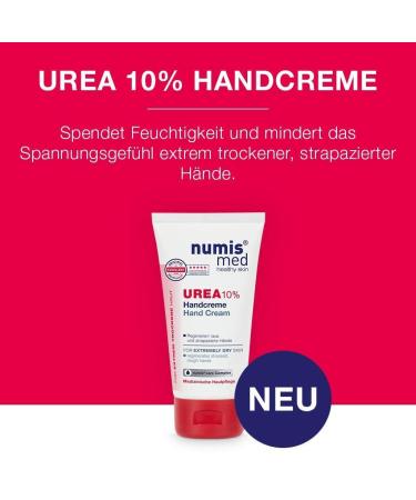 Numis Med Urea 10% Hand Cream 3-Pack (3x75ml) | Hydrating Moisturizer for Dry Skin | International Shipping Available - Buy Online on SooperMarket.com