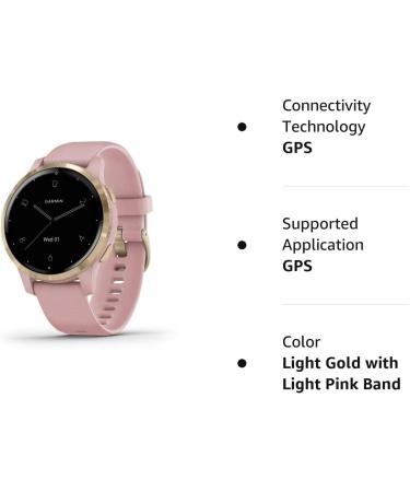 Garmin V voactive 4S Renewed Smartwatch | GPS, Music, Body Energy Monitoring | Light Gold/Light Pink Band - 40mm - Buy Online on SooperMarket.com