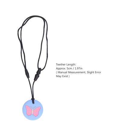 Safe Silicone Chew Necklace for Infants - Sensory Development & Oral Health (Sky Blue) - Easy to Clean International Shipping - Buy Online on SooperMarket.com