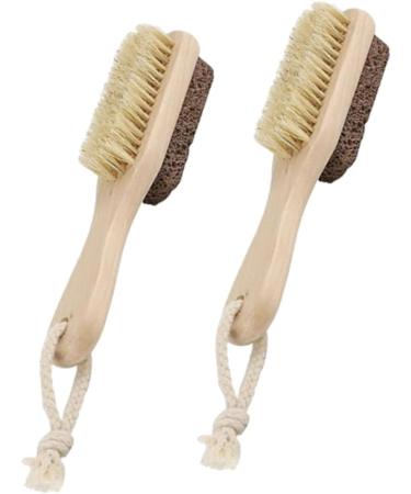 FRCOLOR Scratcher Pedicure Brudh 2pcs Presser Foot Wooden Double Sided Foot Pumice Stone Wooden Pumice Stone 1 count (Pack of 1) - Buy Online on SooperMarket.com