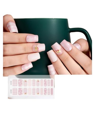 Christmas Gel Nail Stickers Full Wraps For Women And Girls Uv/Led Lamp Required Long Lasting And Easy To Apply Bss0276
