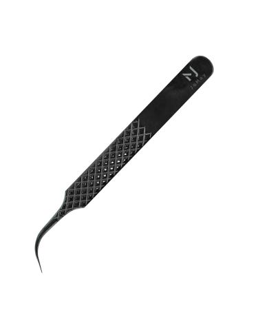 Professional tweezers for eyelash extension High precision volume tweezers made of stainless steel (JM2-4 Black)