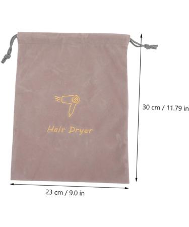 FOYTOKI 2pcs Velvet Bag Hair Dryer Bag Hair Dryer Organizer Storage Bag for Hair Dryer Hair Blow Dryer Bag Hair Dryer Fabric Bag Drawstring Fabric Bags Drawstring Storage Bag - Buy Online on SooperMarket.com
