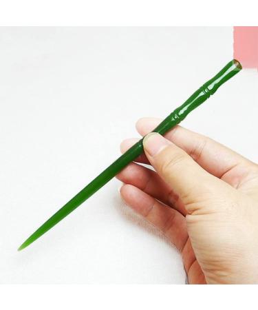 KALLORY Jade Hair Sticks - Vintage Chinese Hair Chopstick for Bun Hairstyles | Decorative Hairpin Holder for Women and Girls - Buy Online on SooperMarket.com