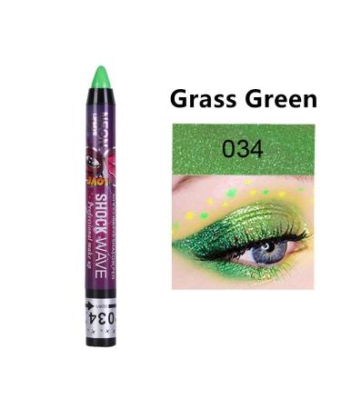 Go Ho 2PCS Green Eyeshadow Sticks - Shimmer Eye Black Ultra Pigmented Makeup - Long Lasting Eye Shadow Pen in Apple Green & Grass Green - Buy Online on SooperMarket.com