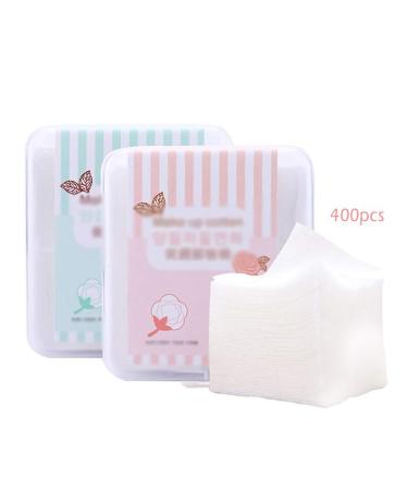 Portable Cleansing Cotton 400pcs Organic Cotton Pads Makeup Cotton Wipes Makeup Napkins Remover Organic Coton Wipes Natural Cosmetic Squares Puff Soft Comfortable (Color : White Size : 5 * 6) 5*6 White