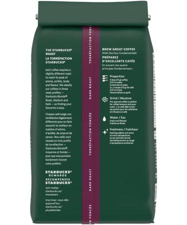Starbucks French Roast Ground Coffee 340 Grams(pack of 6) French Dark Roast 6 Count - Buy Online on SooperMarket.com