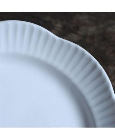 Serving Plates Ceramic Dinner Plates Vegetable Plates Household White Deep Plates Restaurant Dishes Kitchen Plates Oval Plates Fish Plates Solid Colors Simple for Appetizer Dinner and Desserts (Col - Buy Online on SooperMarket.com