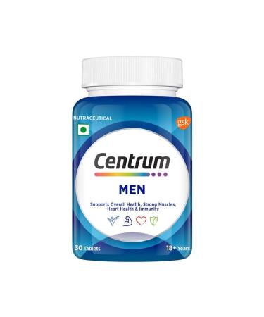 YANG Men Tablet World's No.1 Multivitamin with Grape seed extract Vitamin C & 21 other nutrients for Overall Health Strong Muscles & Immunity (Veg) 30s