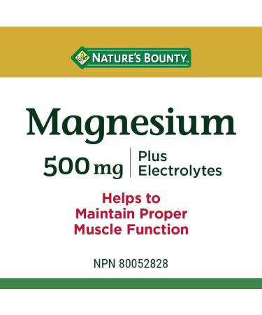 Nature's Bounty Omega 3 6 9 Fish Oil 1200mg Pills Supplement Helps Support Cognitive Health and Brain Function 200 Softgels & Magnesium 500 mg Plus Electrolytes 150 Tablets (Package May Vary) Supplement + Magnesium 500 mg - Buy Online on SooperMarket.com