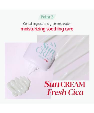 Espoir Water Splash Sun Cream SPF50+ PA++++ | Vegan Moisturizing & Soothing Cica Sun Block | Korean Skincare & BB Cream Substitute | 2 oz - Buy Online on SooperMarket.com