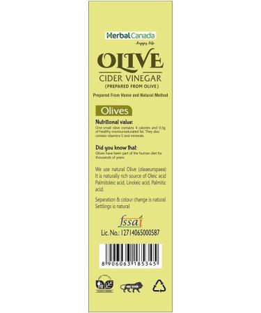 CROW Herbal Canada Ayurvedic Helath Care (Olive Vinegar 500ml) - Buy Online on SooperMarket.com