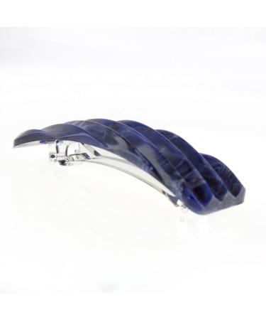 Buy Lapis Blue Serrated Hair Clip 8.8x3cm - Made in Germany | WeLoveBeads - International Shipping Available - Buy Online on SooperMarket.com