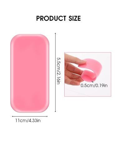 6pc Silicone False Eyelash Holder Pads for Extensions - Pink & Transparent - Buy Online on SooperMarket.com