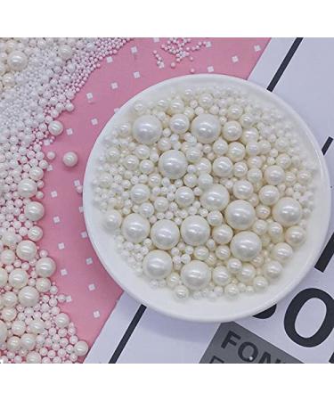 Edible Pearl Sugar Sprinkles White Candy 120g/ 4.2oz Baking Edible Cake Decorations Cupcake Toppers Cookie Decorating Ice Cream Toppings Celebrations Shaker Jar Wedding Shower Party Chirstmas Supplies A white - Buy Online on SooperMarket.com