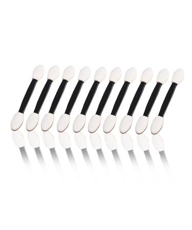 Dajidafu 10 Pieces Brush Double Sided Sponge Tipped Applying Eye Shadow Make Up DIY Salon Beginner Applicators Color Random