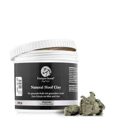 Unique-horn Natural Hoof Clay 600g | The ultimate protection for your horse's hooves | protects against urine and manure