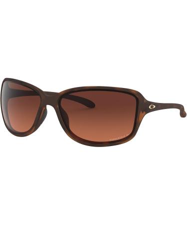 Oakley Women's OO9301 Cohort Rectangular Sunglasses - Matte Brown Tortoise/Prizm Brown Gradient Polarized - Buy Online on SooperMarket.com