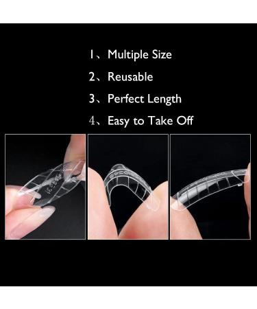 120pcs Poly Nail Extension Forms - Full Cover Dual Tips for Acrylic & Poly Gel Manicures - Buy Online on SooperMarket.com