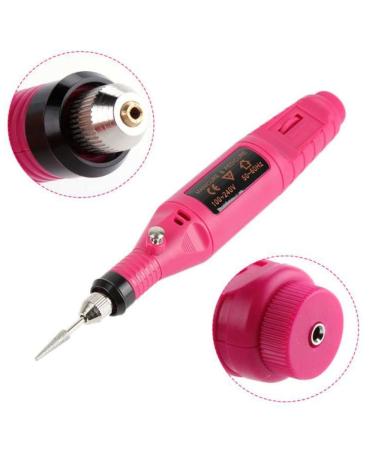 JacobsParts Electric Nail Drill Kit - Portable Pink Manicure & Pedicure Machine - Buy Online on SooperMarket.com