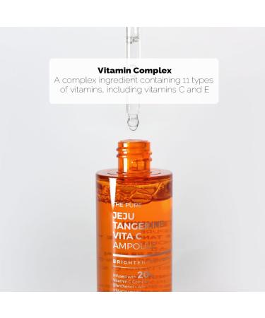 PS.PRETTYSKIN Jeju Tangerine Vitamin C Ampoule 52ml | Hydrating & Soothing Korean Skincare with Panthenol Adenosine & Niacinamide - International Shipping - Buy Online on SooperMarket.com