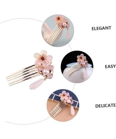 Didiseaon 1pc Hair Comb Hair Accessories Pearl Hair Decorations Crystal Hair Comb Crystal Headpiece Bridal Hair Clip Flower Hair Clips for Women Wedding Bride Glass Bangs Comb - Buy Online on SooperMarket.com