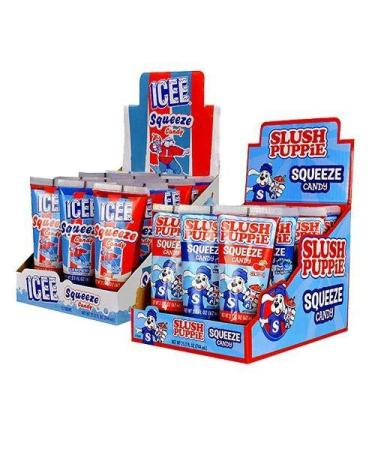 Slush Puppie Squeeze Candy 12 Count - Delicious Fruit Flavored Liquid Candy - Buy Online on SooperMarket.com