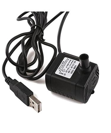 Driew USB Water Pump, Water Pump for Fountains Water Fountain Pump Submersible Water Pump 3W DC 3.5-9V 200L/H