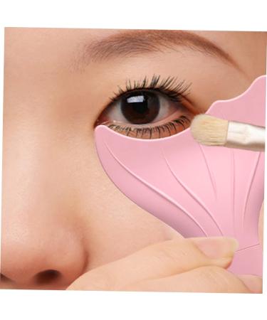 BELLIFFY 2pcs Mascara Brush Eyeliner Applicator Tool Massaging Eye Mask Eyeshadow Stencil Pink - Buy Online on SooperMarket.com