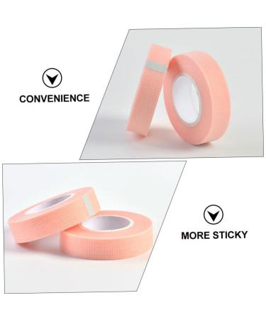 Beavorty Eyelash Tape - 5 Rolls Non-Woven Elastic Eye Patch for Lash Extensions & Hair Care | Pink Adhesive Fabric - Buy Online on SooperMarket.com