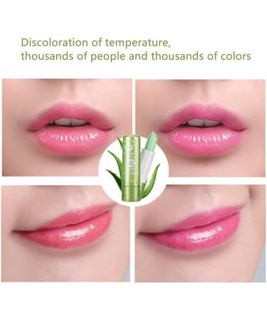 Long Lasting Lip Gloss Aloe Vera Moisturizing Color Changing Lip Balm Gloss Lipstick Beauty Tool - Buy Online on SooperMarket.com