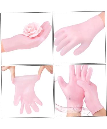 minkissy 1 Pair Whitening Moisturizing Gloves Pink Cotton Gloves Waterproof Gloves Moisturizing Gloves for Cracked Hand Holly Headband Dry Rough Skin Glove Sun Protection Sebs - Buy Online on SooperMarket.com